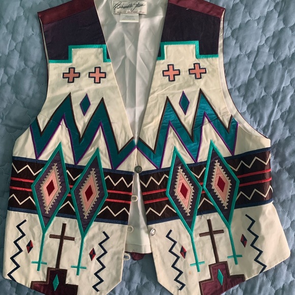Panhandle Slim Tops - Vintage southwest design vest. Great condition.